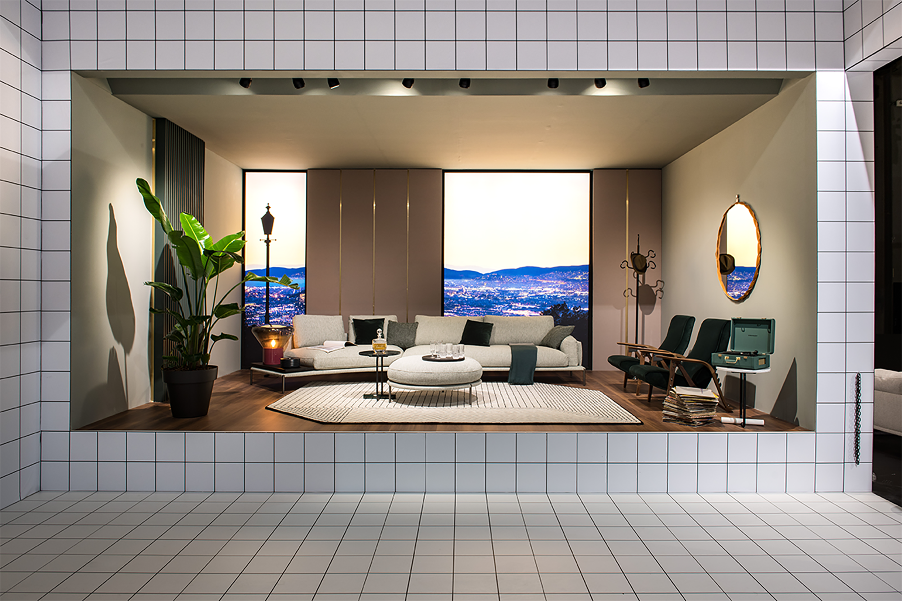 Elegant Linear or Curved Sofa for Living Room Noah